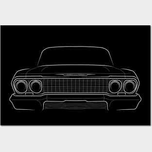 1963 Chevrolet Impala Coupe Posters and Art Prints for Sale
